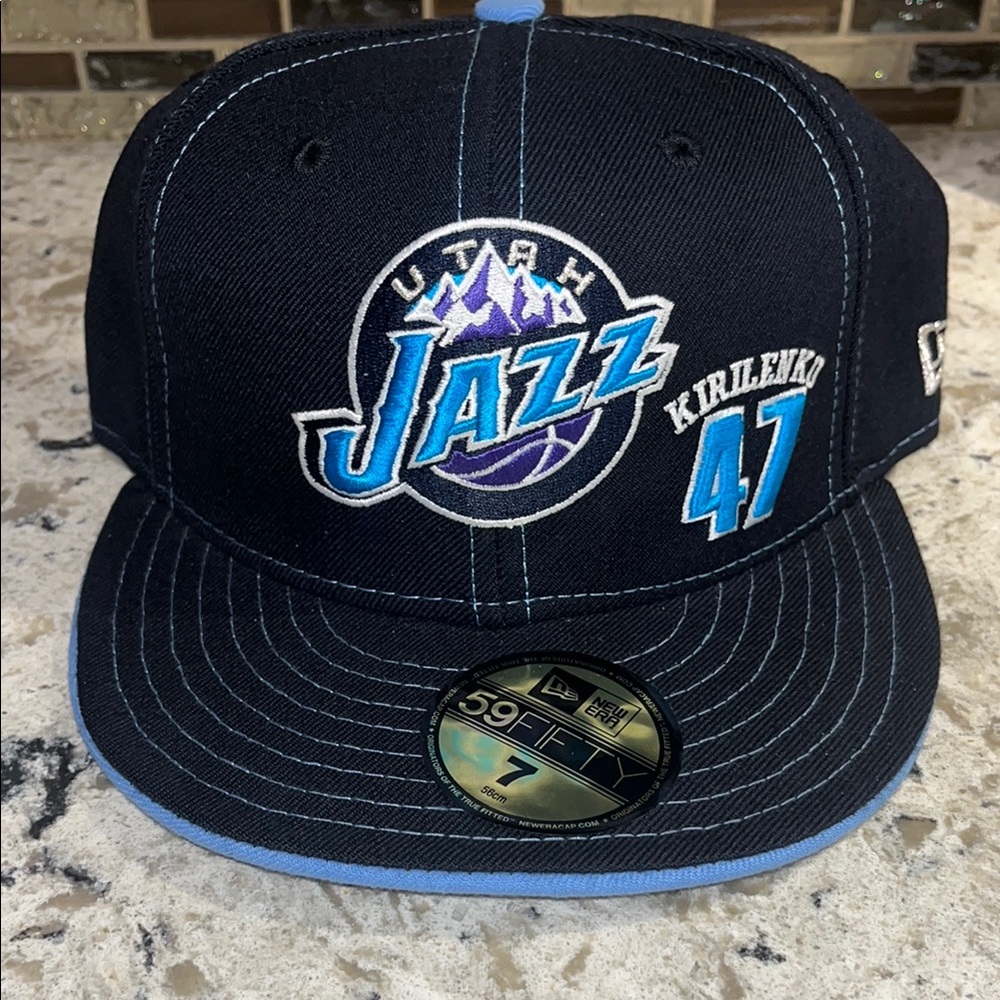 New Era Utah Jazz Black and Blue Cap